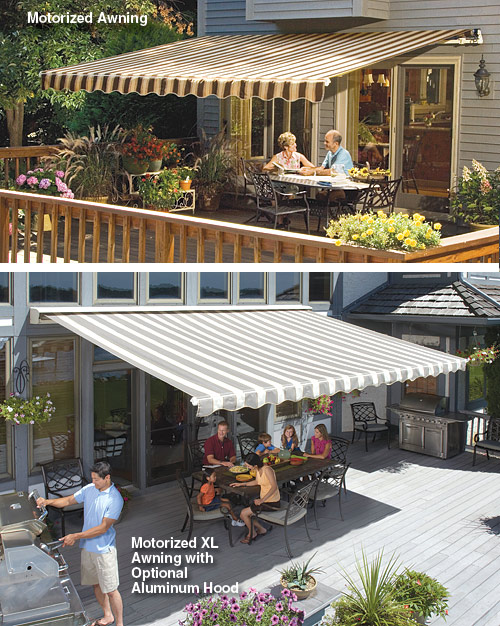  SunSetter Motorized and Motorized XL Awnings installed in shop